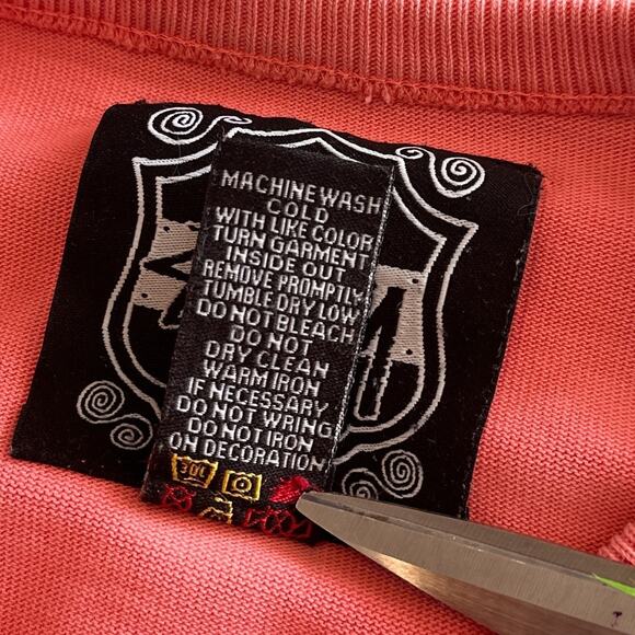 Stussy Athletics Vintage Crown Logo Boxy Oversized Sweatshirt Coral White Small - Picture 9 of 16